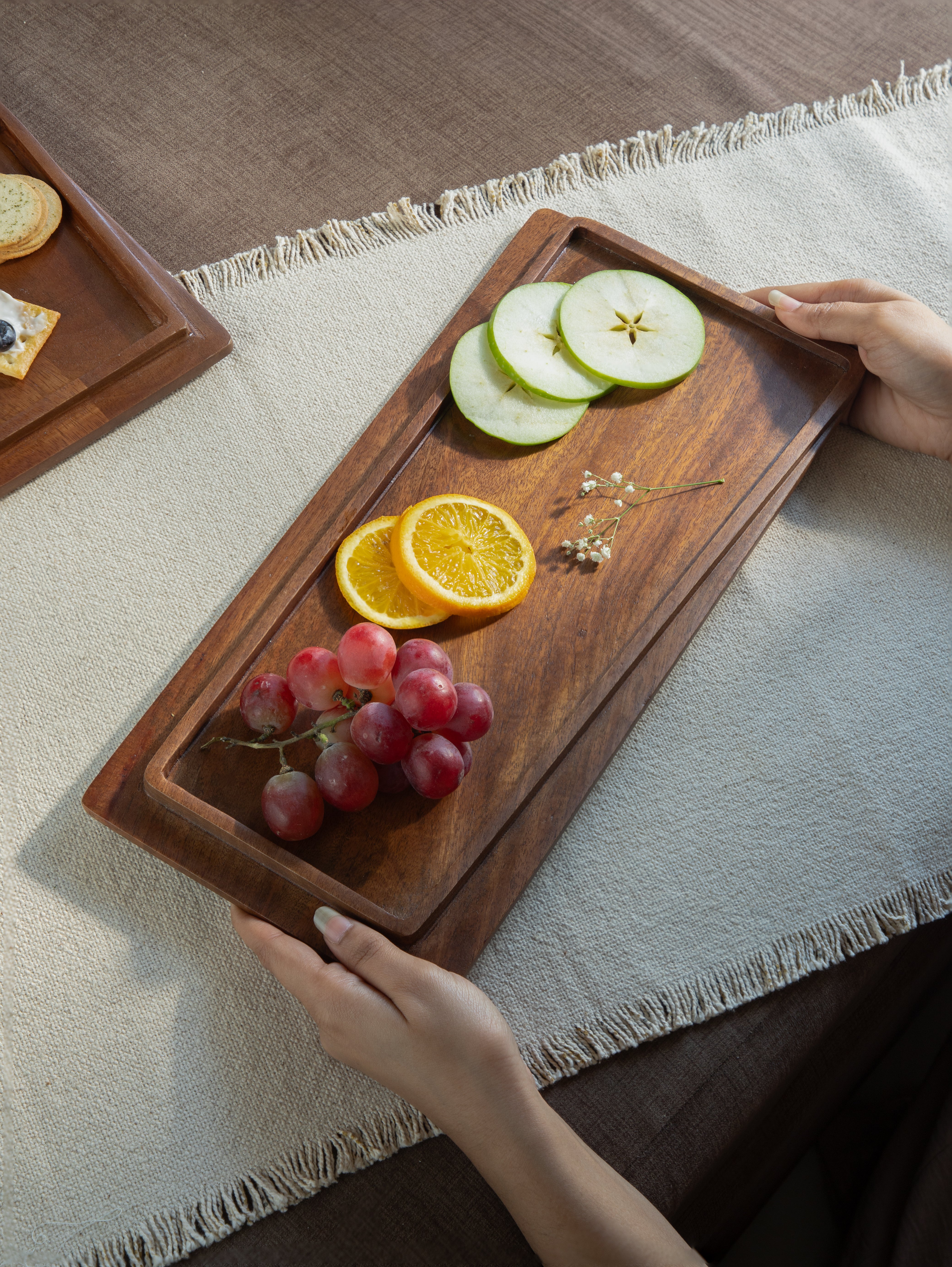 Bound Platter - Brown