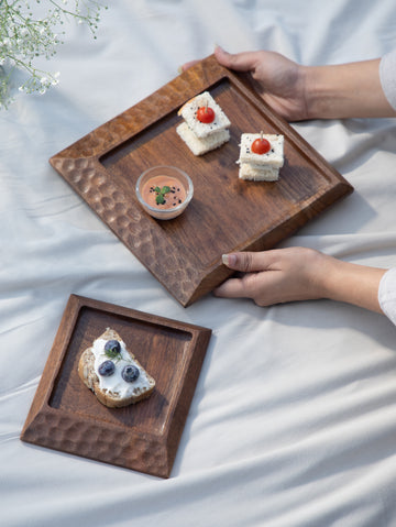 Cocoa Platter (Set of 2) - Brown