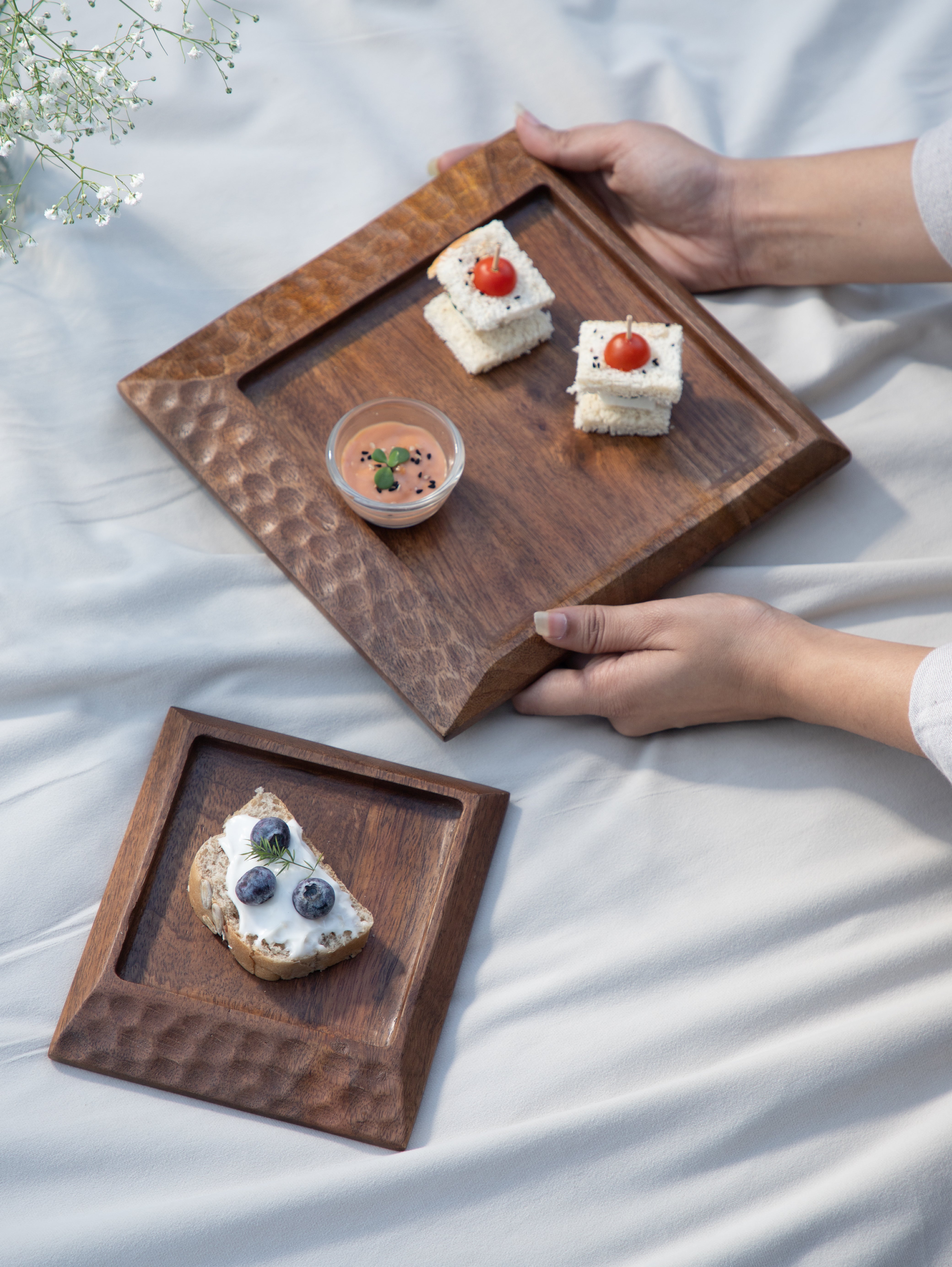 Cocoa Platter (Set of 2) - Brown