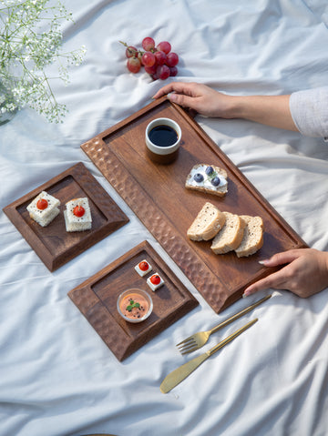 Mocha Platter (Set of 3) - Brown
