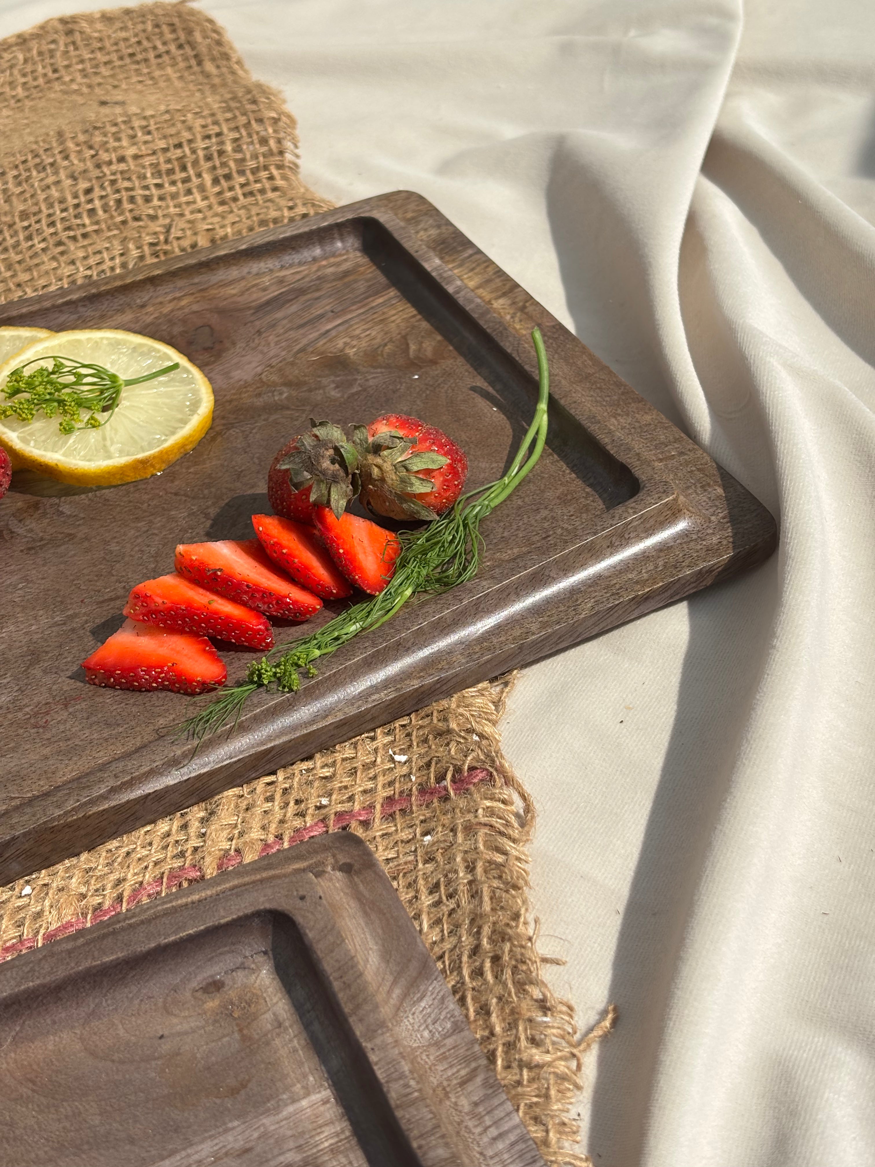 Arbor Platter (Set of 2) - Grey