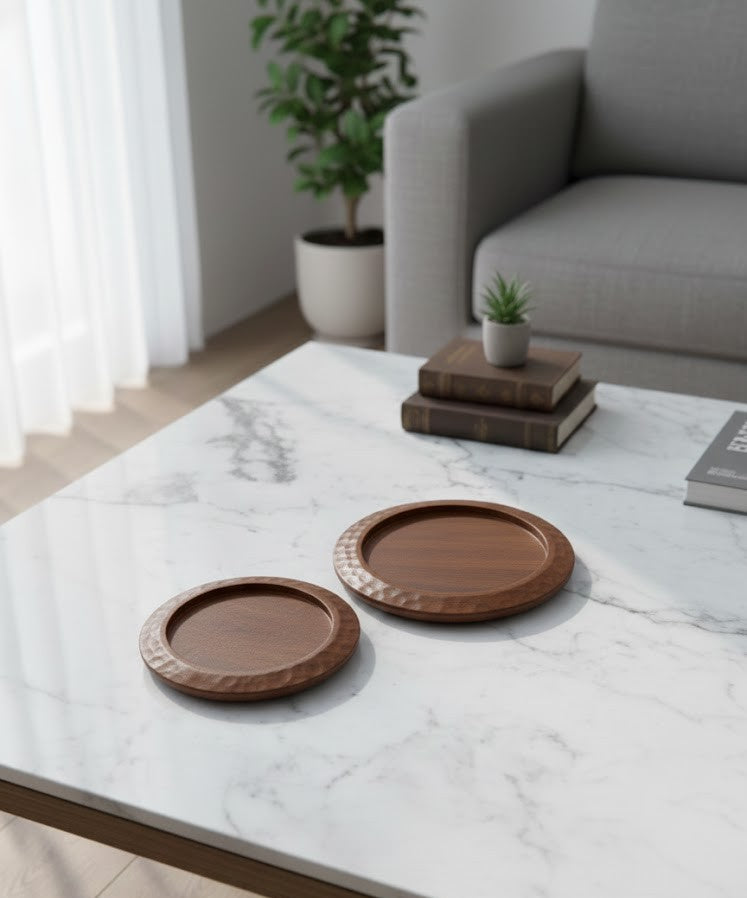 Lagoon Platter (Set of 2) - Brown