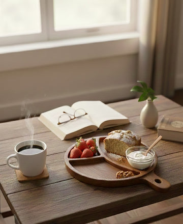 Crescent Platter - Brown