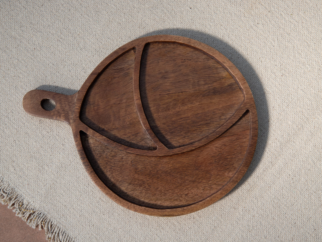 Crescent Platter - Brown