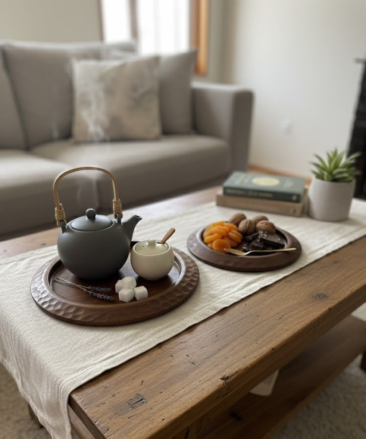 Lagoon Platter (Set of 2) - Brown