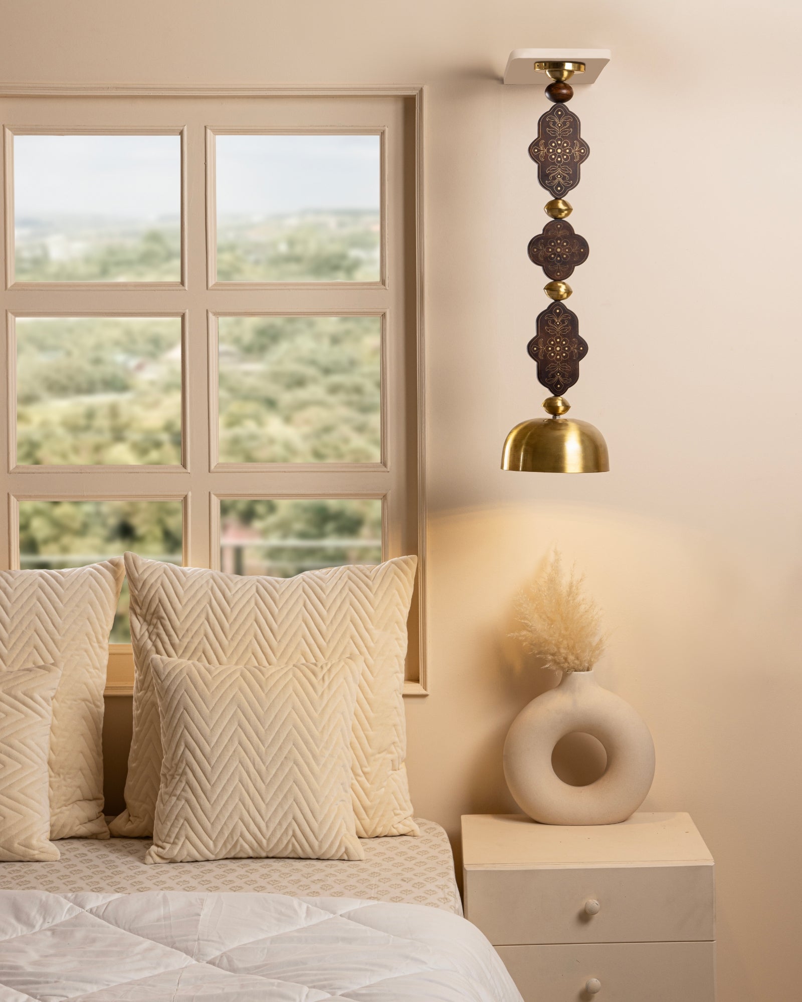 Floral Tarkashi Pendant