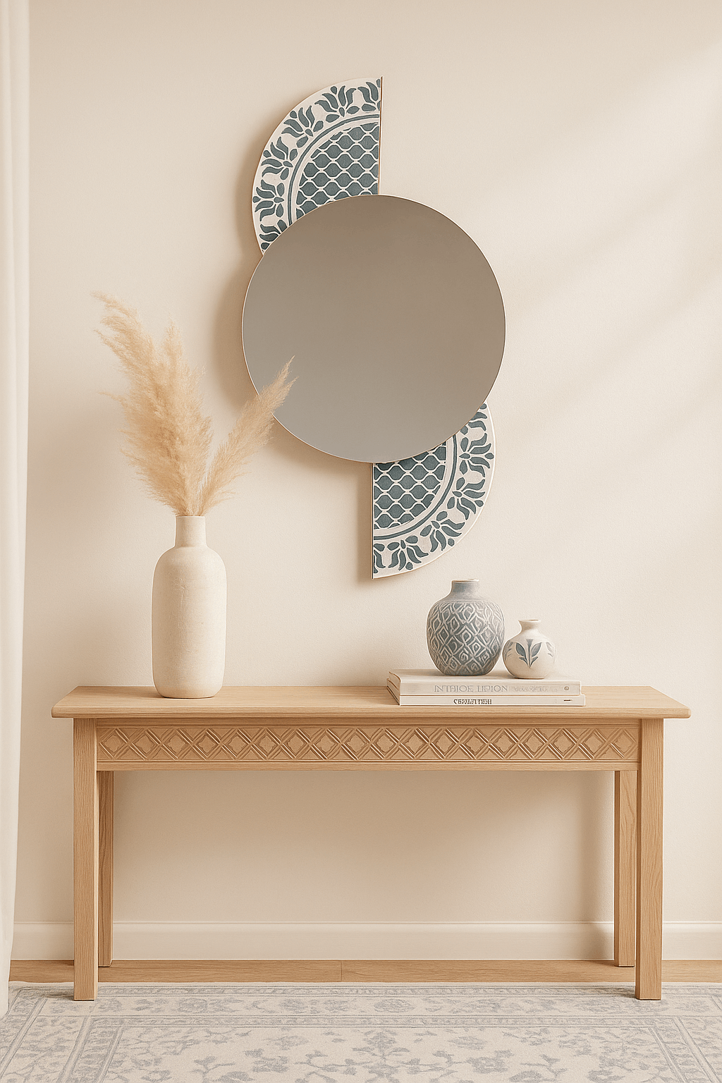 Lotus Thikri Wall Mirror