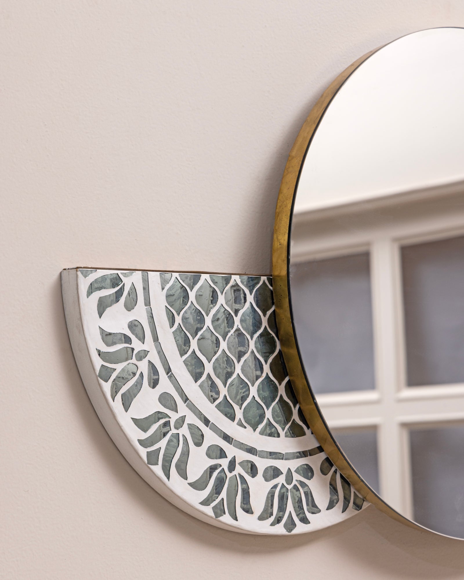 Lotus Thikri Wall Mirror