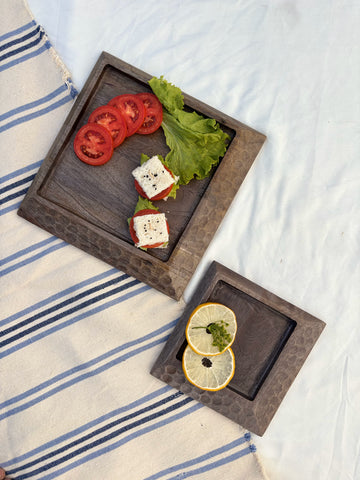 Cocoa Platter (Set of 2) - Grey