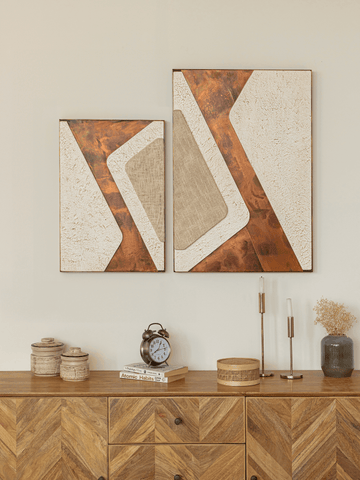 Brown Wall Hanging Copper Thathera Wall Accents