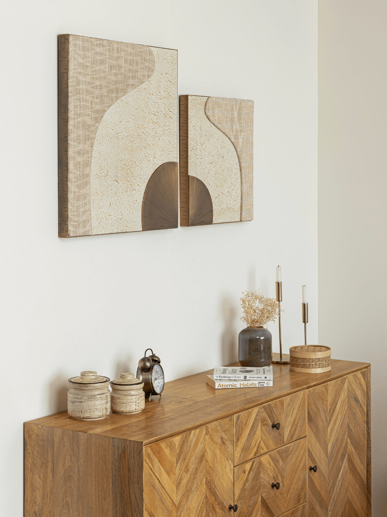 Brown Wall Hanging Brass Thathera Wall Accents