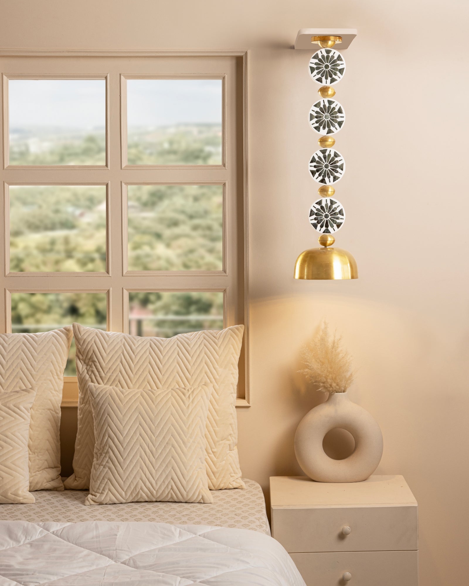 Floral Thikri Pendant