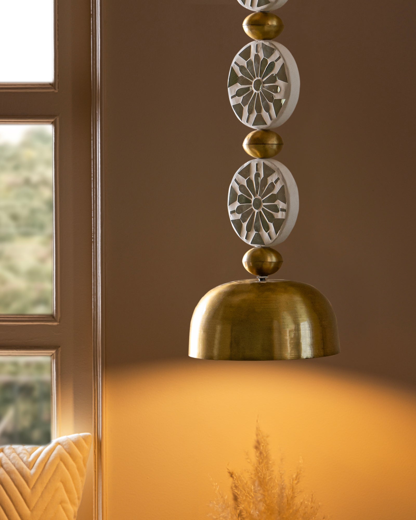 Floral Thikri Pendant