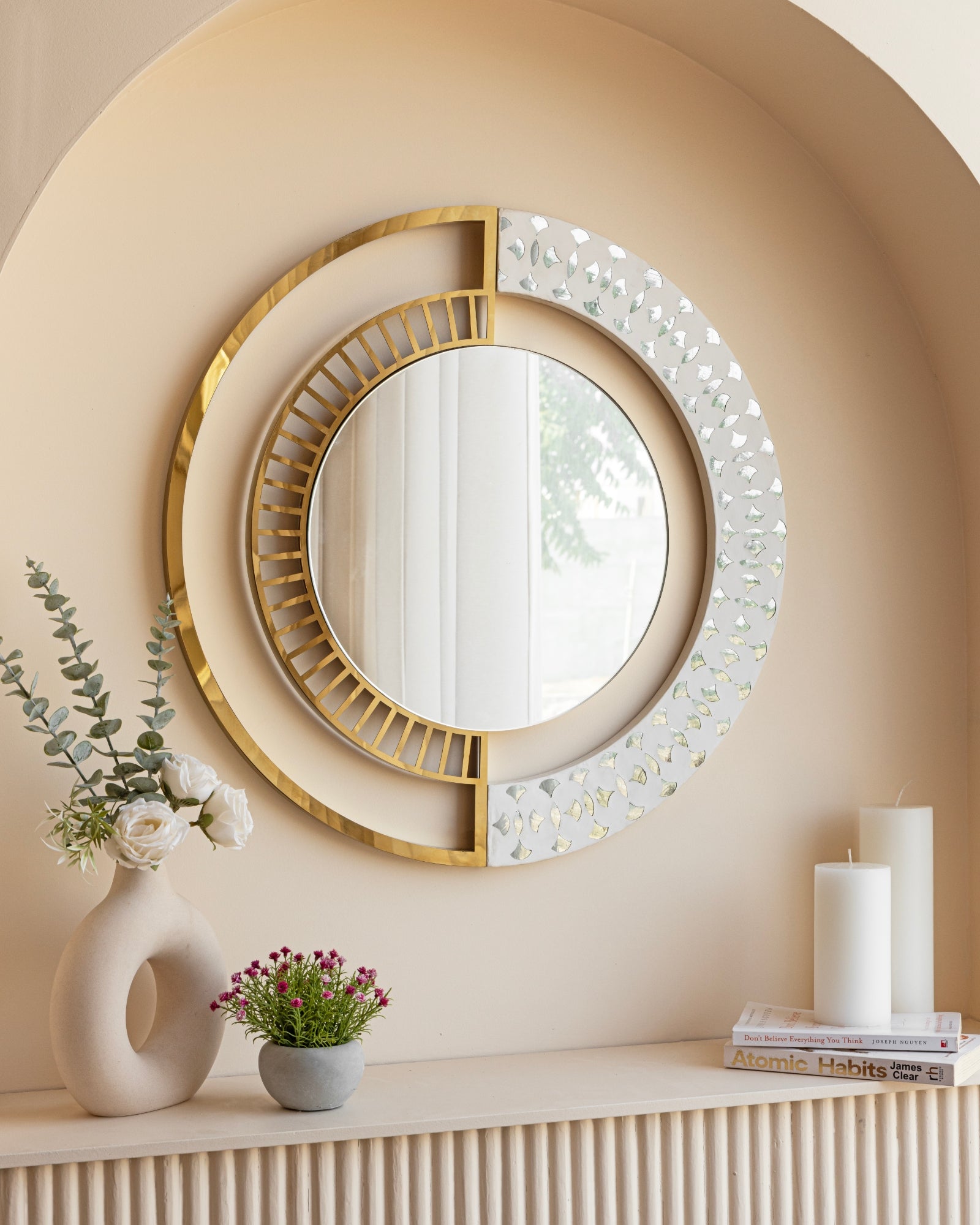 Half-D Jhalak Wall Mirror