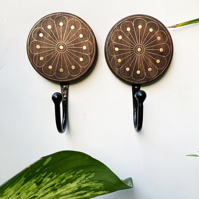 Flowers Wall Hooks (Set of 2)